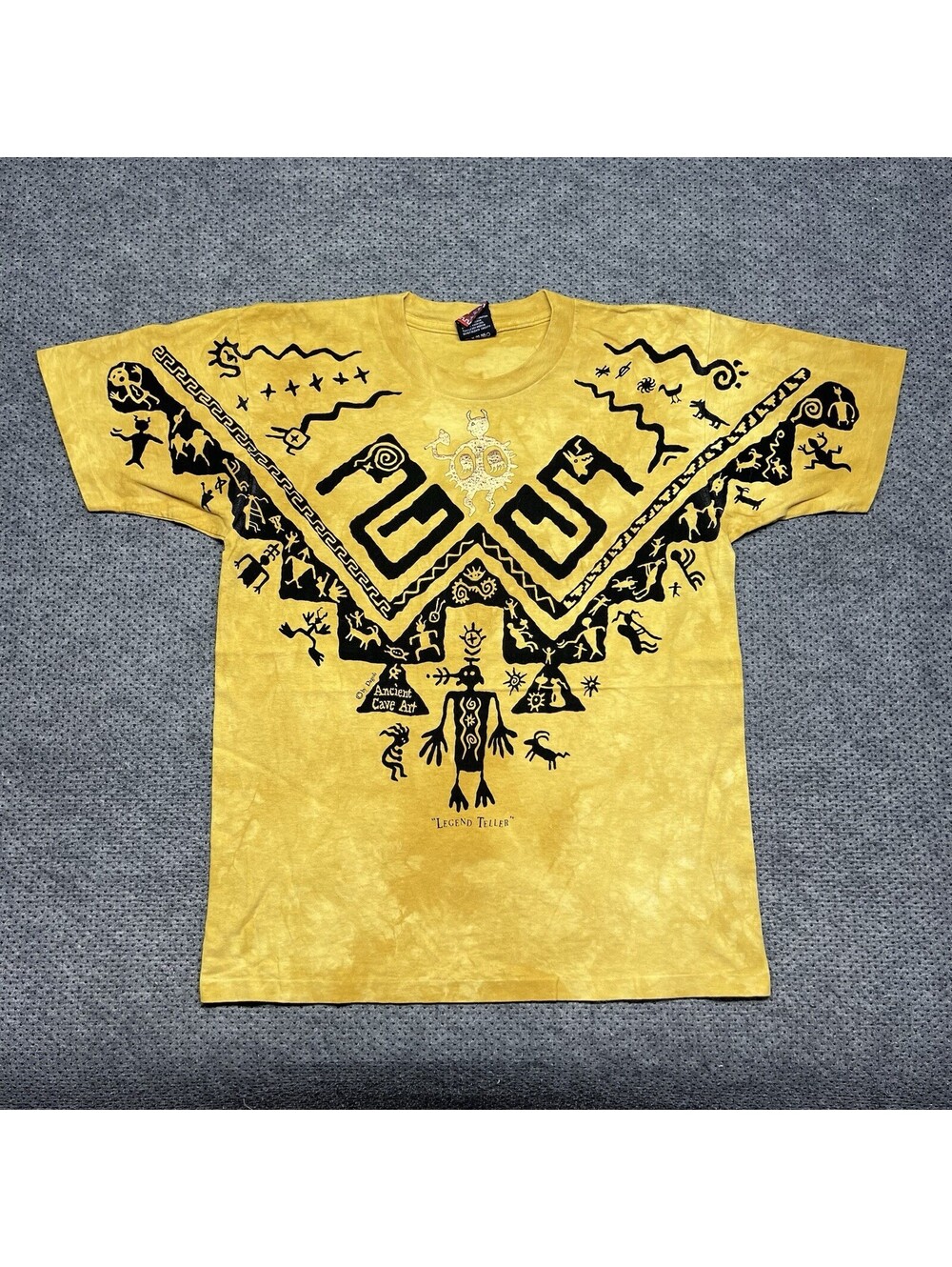 Vintage Dagoli Canada Indigenous Native Tribal Graphic Tie Dye T-Shirt Medium